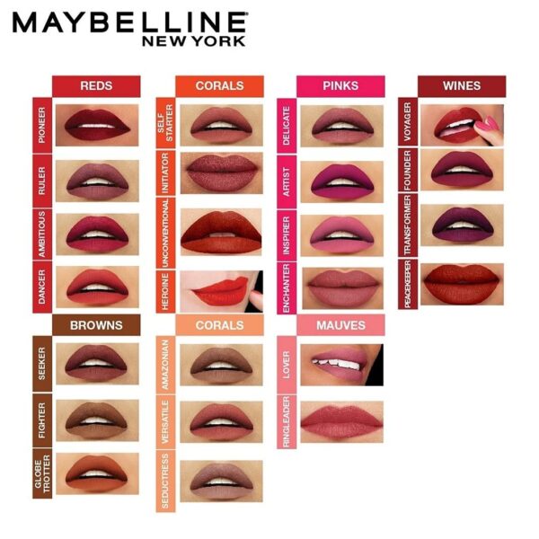 Maybelline New York Super Stay Matte Ink Liquid Lipstick - 380 Enchanter (5ml) - Image 3