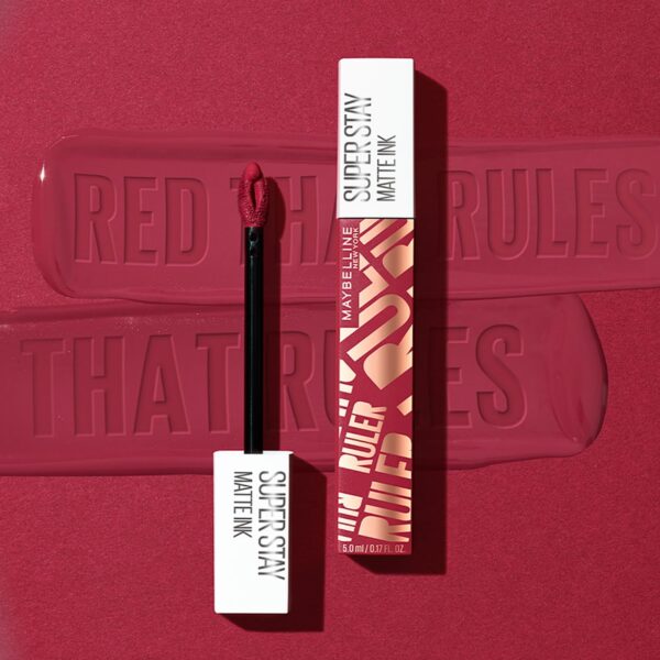 Maybelline New York Super Stay Matte Ink Liquid Lipstick - Iconic Ruler (5ml) - Image 6