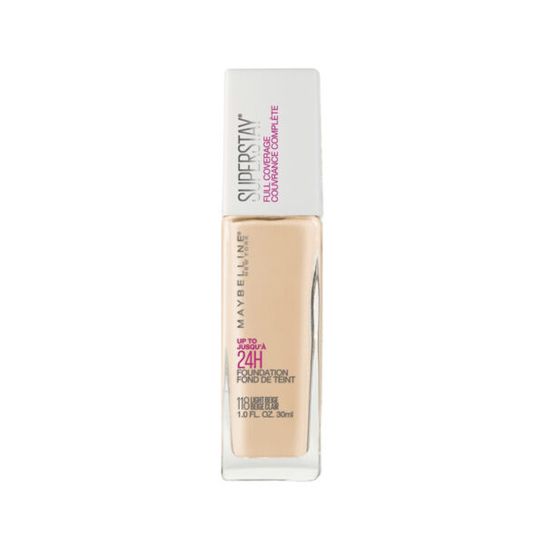 Maybelline SuperStay Full Coverage Foundation 118 Light Beige (30ml)