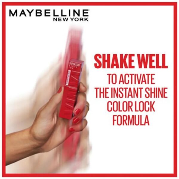 Maybelline New York Super Stay Matte Ink Liquid Lipstick-10 Lippy (4.2ml) - Image 5