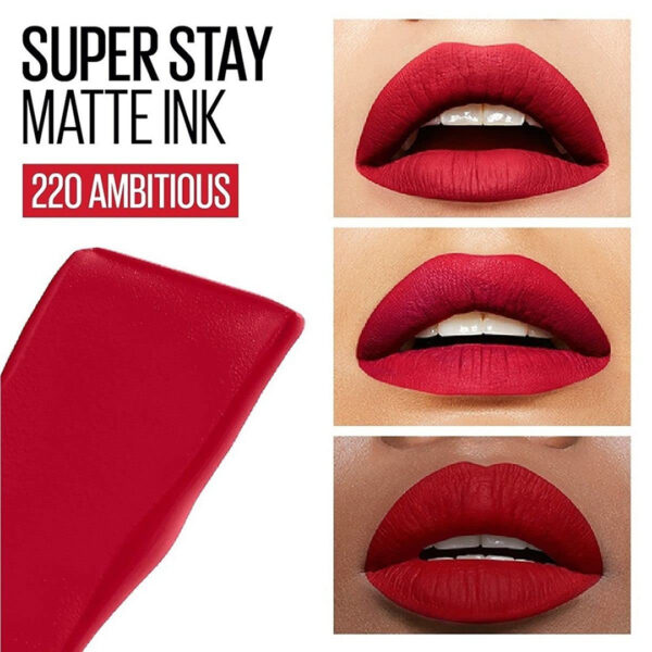 Maybelline New York Super Stay Matte Ink Liquid Lipstick-Ambitious (5ml) - Image 4