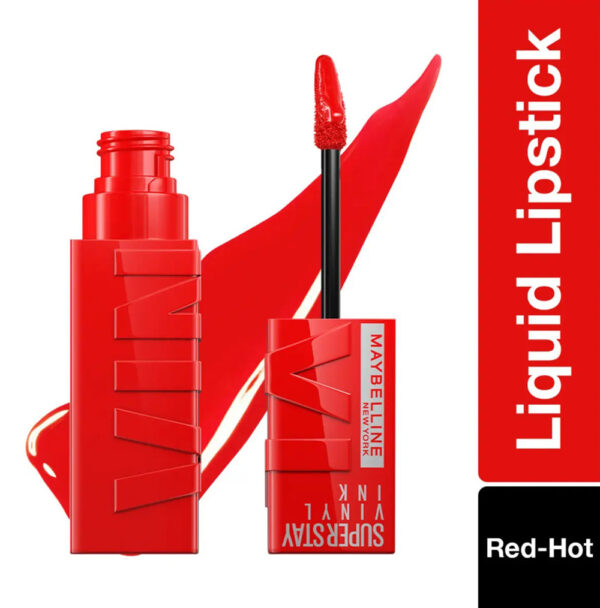 Maybelline New York Super Stay Vinyl Ink Liquid Lipstick - Red Hot (4.2ml)