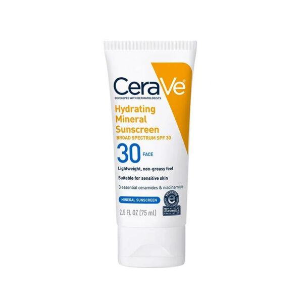 CeraVe Hydrating Mineral Sunscreen Broad Spectrum SPF 30 (75ml)