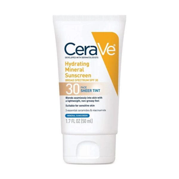 CeraVe Hydrating Mineral Sunscreen Broad Spectrum SPF 30 (50ml)