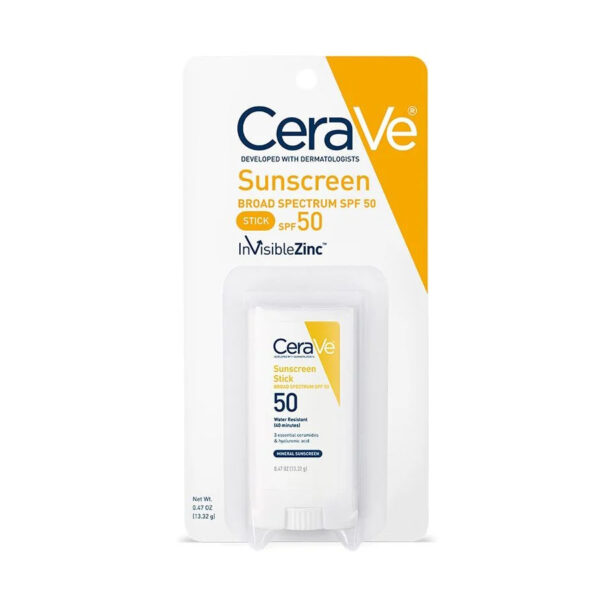 CeraVe Sunscreen Stick Broad Spectrum SPF 50 (13.32gm) - Image 4