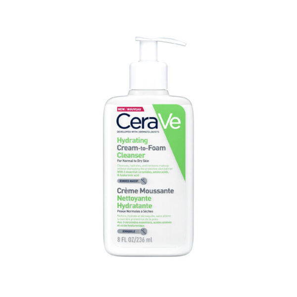 CeraVe Hydrating Cream to Foam Cleanser (236ml)