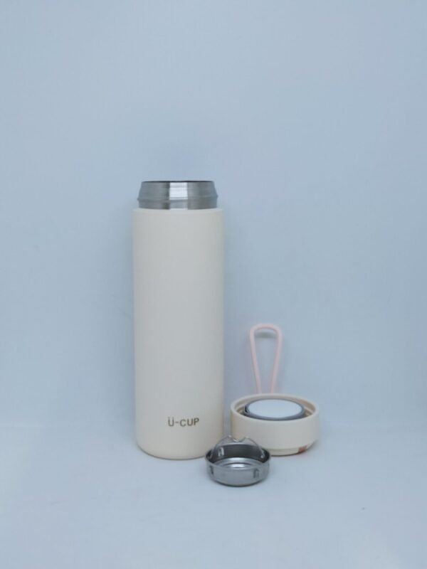Double Wall Vacuum Insulated Water Bottle with Filter & Lifting Rope 450ml - Image 5