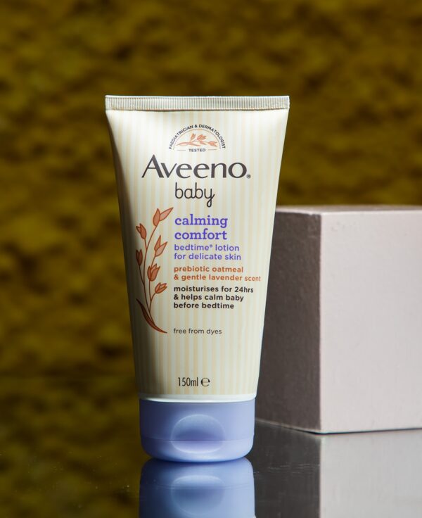 Aveeno Baby Calming Comfort Bedtime Lotion for Delicate Skin 150ml - Image 3
