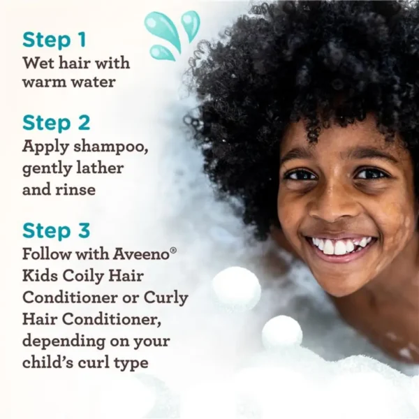 Aveeno Kids' Curly Hair Hydrating Shampoo - Image 3