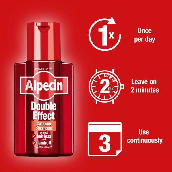 Alpecin Double Effect Caffeine Shampoo 200ml - Image 3