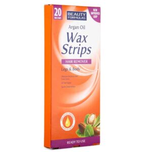 Beauty Formulas Argan Oil Wax Strips Hair Remover Legs & Body