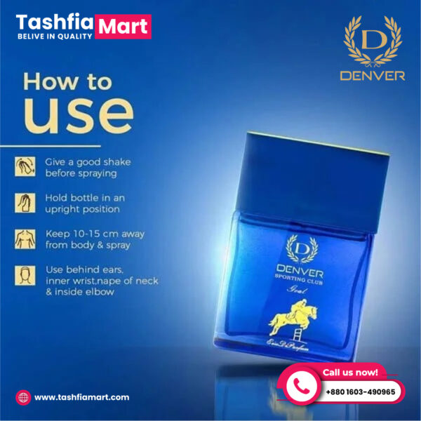 Denver Sporting Club Perfume 60ML - Image 2