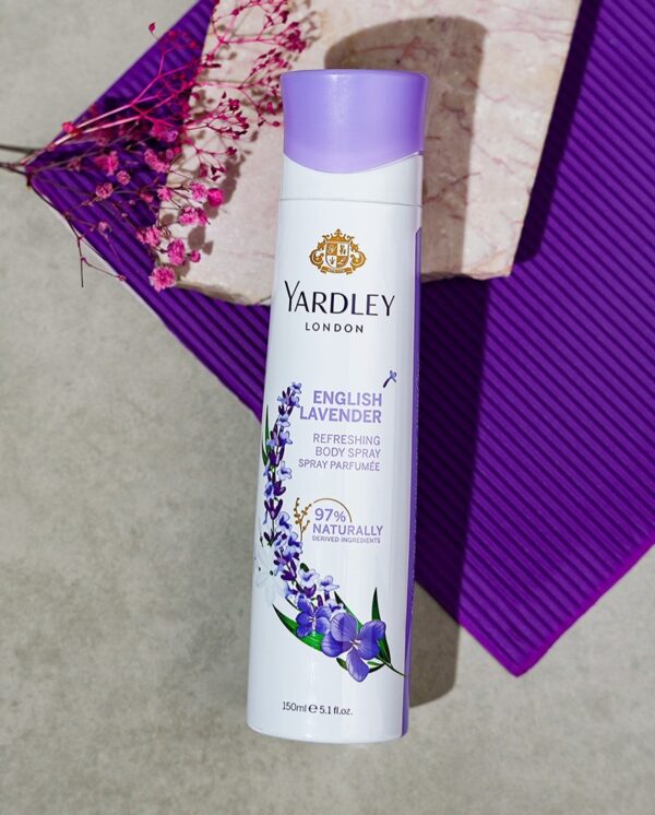 Yardley London English Lavender Body Spray 150ml - Image 2