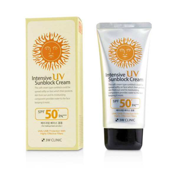 K-3W Clinic Intensive UV Sunblock Cream SPF50+ Pa+++ 70ml - Image 2