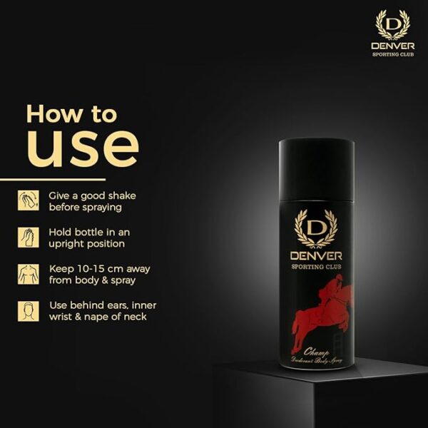 Denver Sporting Club Body Spray 165ml - Image 4