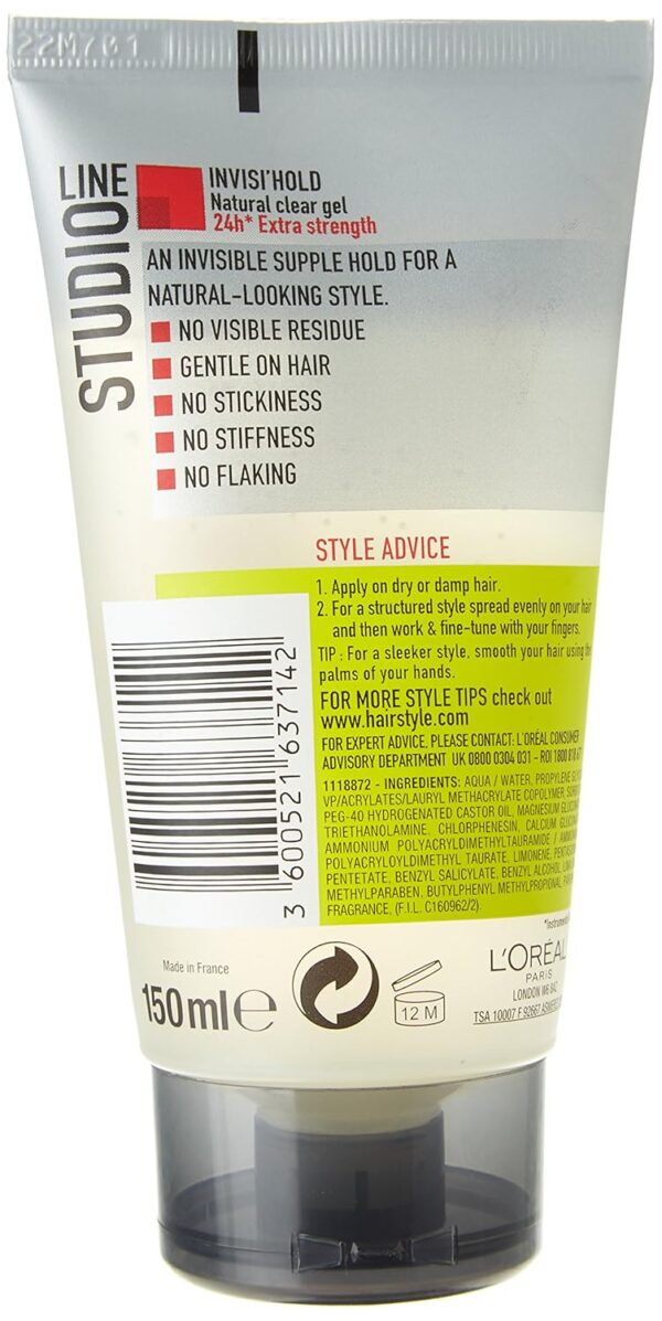L’Oreal Studio Line Control Invisible Hold Normal Gel -150ml - Image 3