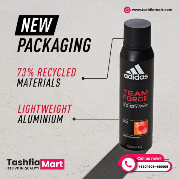 Adidas Team Force Men - Deo Spray 150ml - Image 3
