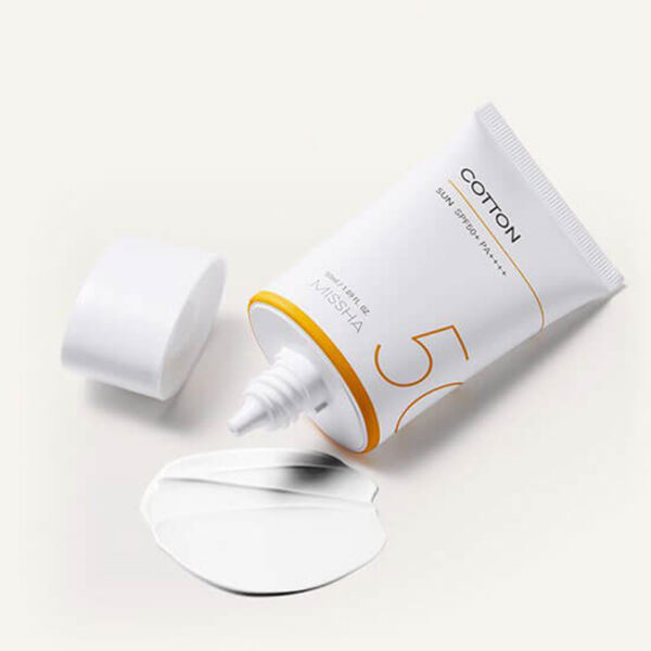 K-Missha All Around Safe Block Cotton Sunscreen SPF50+ 50ml - Image 2