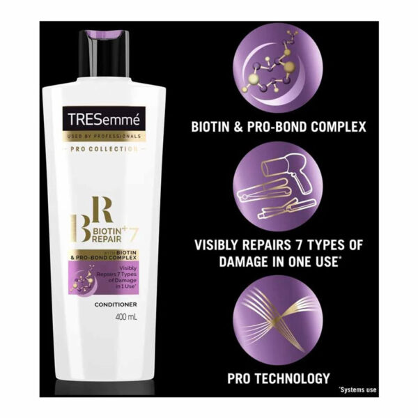 Tresemme Biotin Plus Repair 7 Conditioner 400ml - Image 3