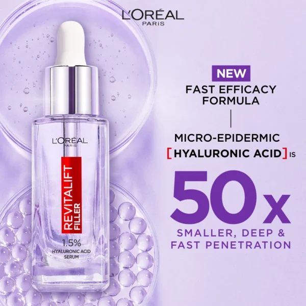 Loreal Revitalift Filler Anti-Wrinkle Serum 30ml - Image 2