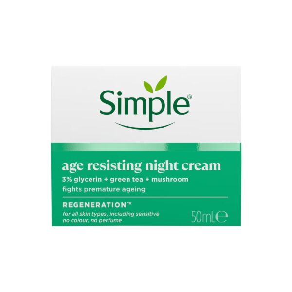 Simple Age Resisting Night Cream Regeneration 50ml - Image 2
