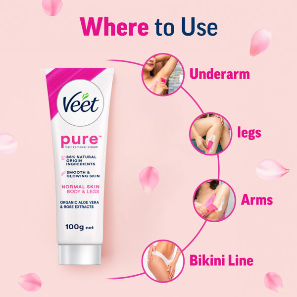 Veet Hair Removal Cream Normal Skin 100ml - Image 5