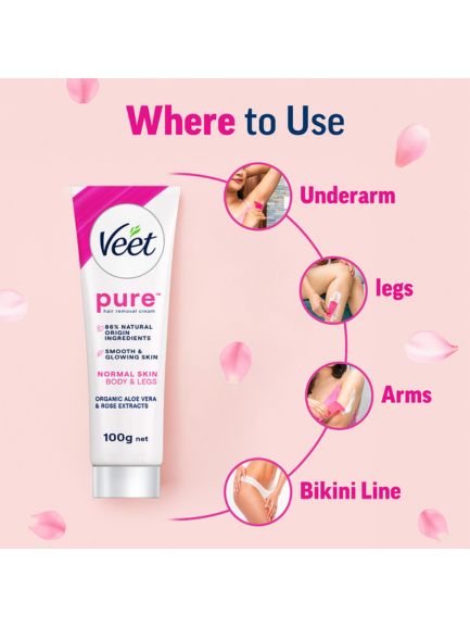 Veet Hair Removal Cream Normal Skin 100ml - Image 3